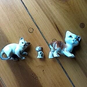 Cat figurines.